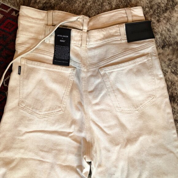 Cream Ottolinger Wrap Jeans 31"W - Picture 3 of 5